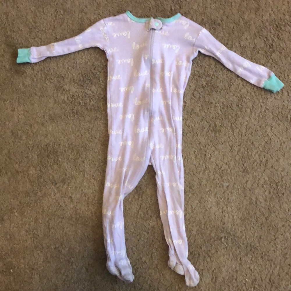Star and Love Gerber Onsie Pajamas - Picture 2 of 3